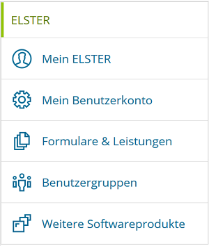 Hier sieht man eine Tabelle mit Symbolen und Namen der verschiedenen Menüpunkte Hier sieht man eine Tabelle mit Symbolen und Namen der verschiedenen Menüpunkte